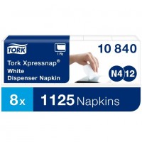 Tork Xpressnap® диспенсерные салфетки (5 пачек в спайке. 8 спаек в коробе) - service-uborka.ru