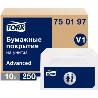 Tork индивидуальные бумажные покрытия на унитаз - service-uborka.ru