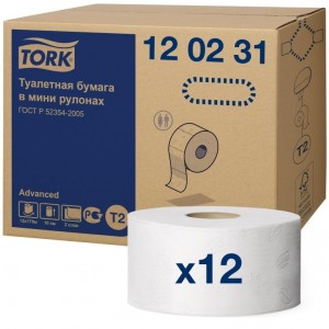 Tork туалетная бумага в мини-рулонах - service-uborka.ru
